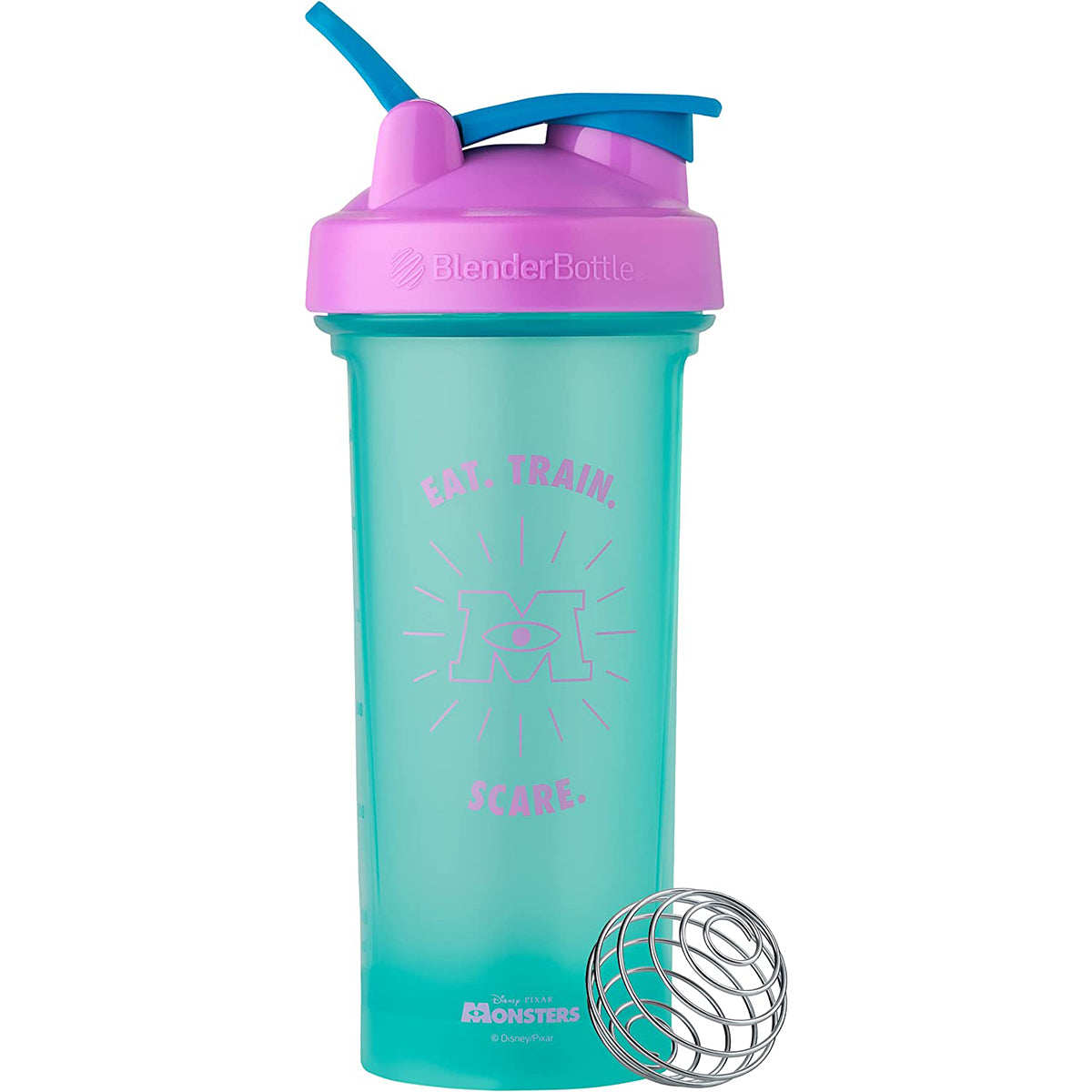 new Blender Bottle Classic 28 oz. Disney Pixar Shaker Mixer Cup with Loop Top