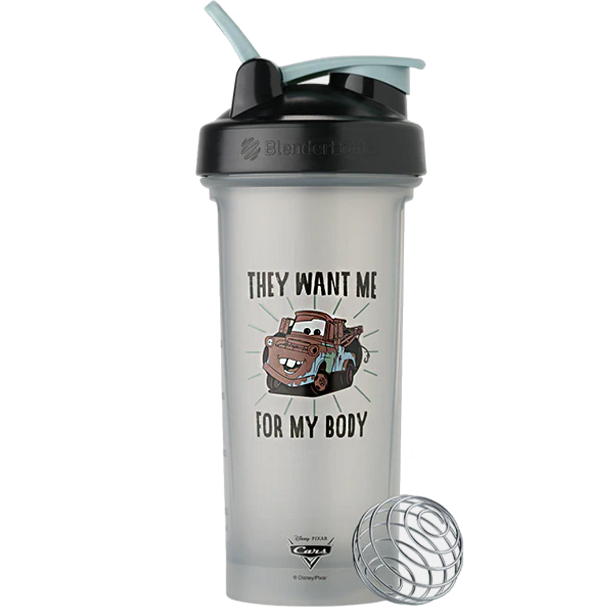 new Blender Bottle Classic 28 oz. Disney Pixar Shaker Mixer Cup with Loop Top
