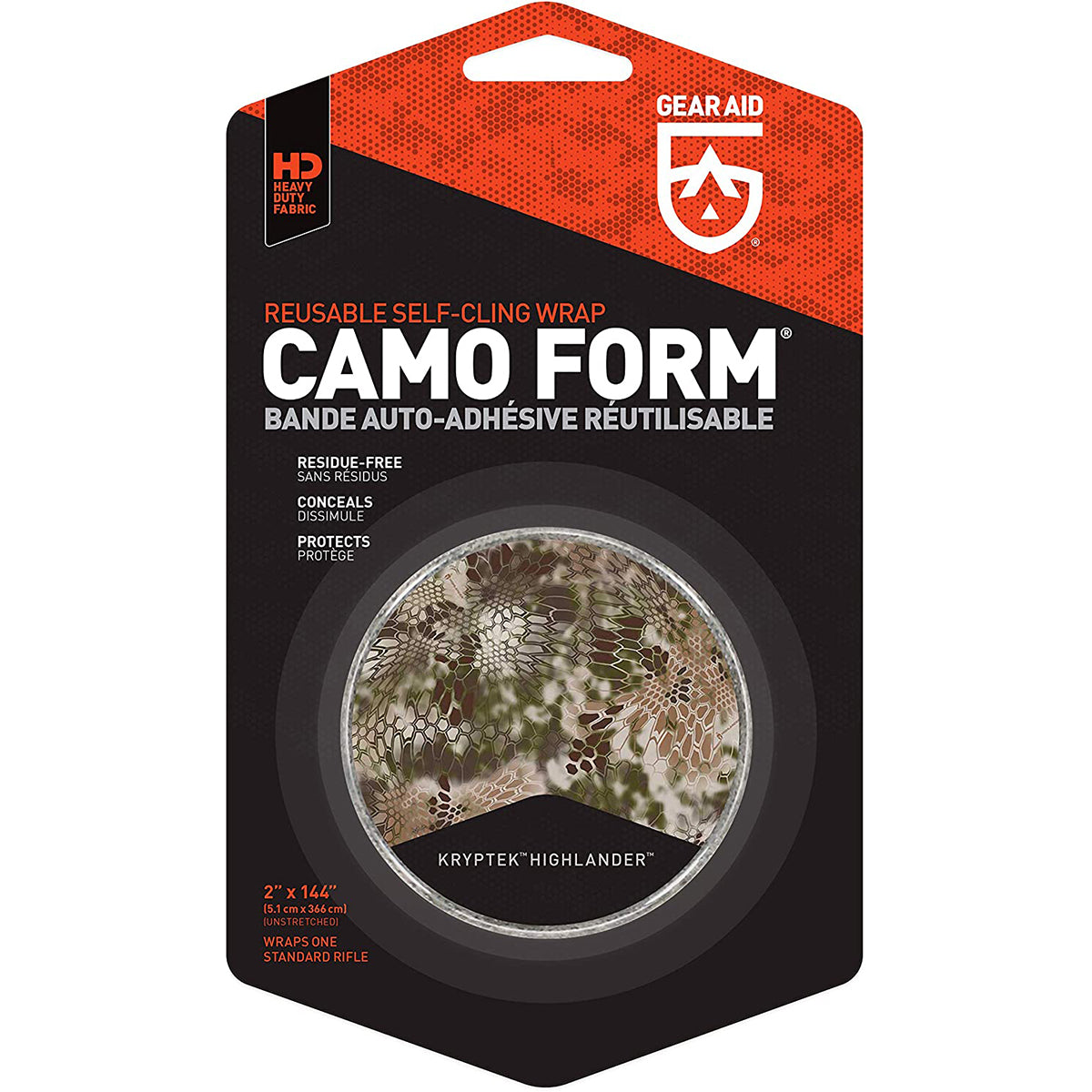 new McNett Tactical Camo Form Protective Stretch Fabric Tape Wrap