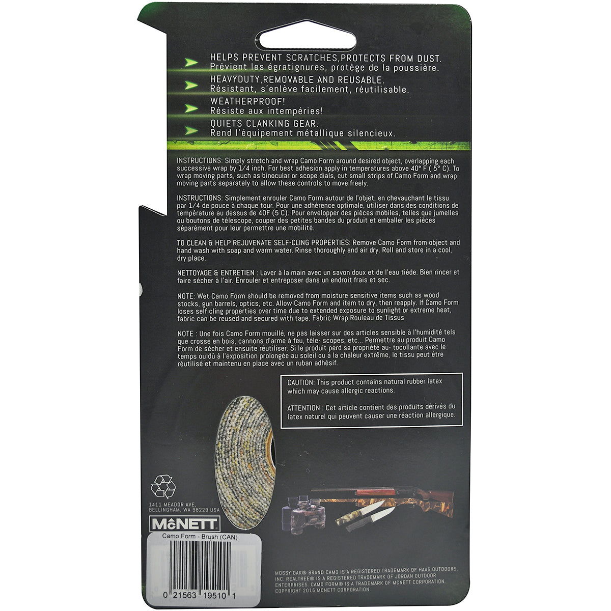 new McNett Tactical Camo Form Protective Stretch Fabric Tape Wrap