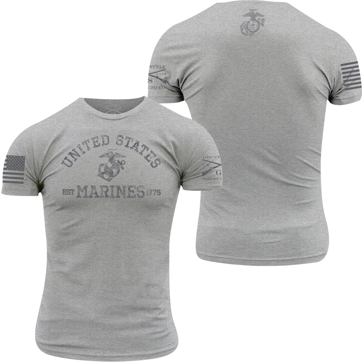 new Grunt Style USMC - Est. 1775 T-Shirt - Athletic Heather