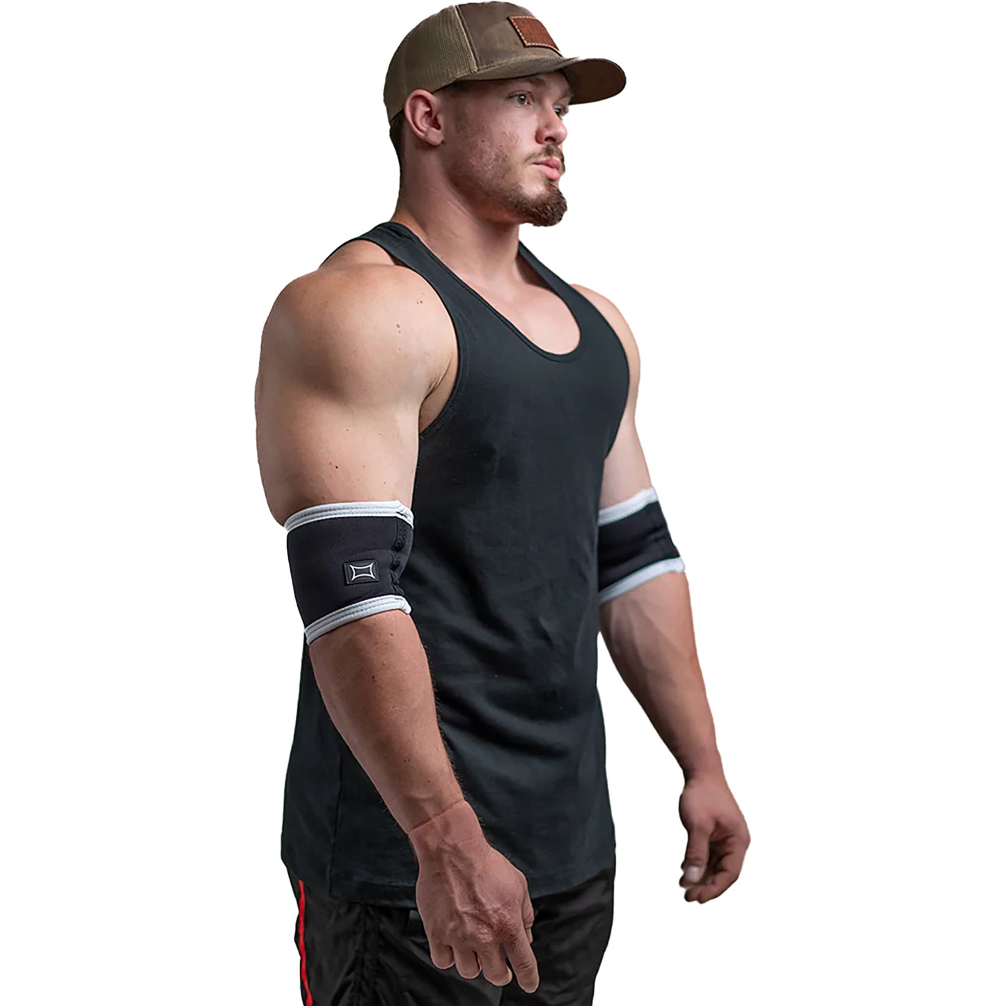 new Sling Shot Raw Compression Elbow Sleeves by Mark Bell - Black