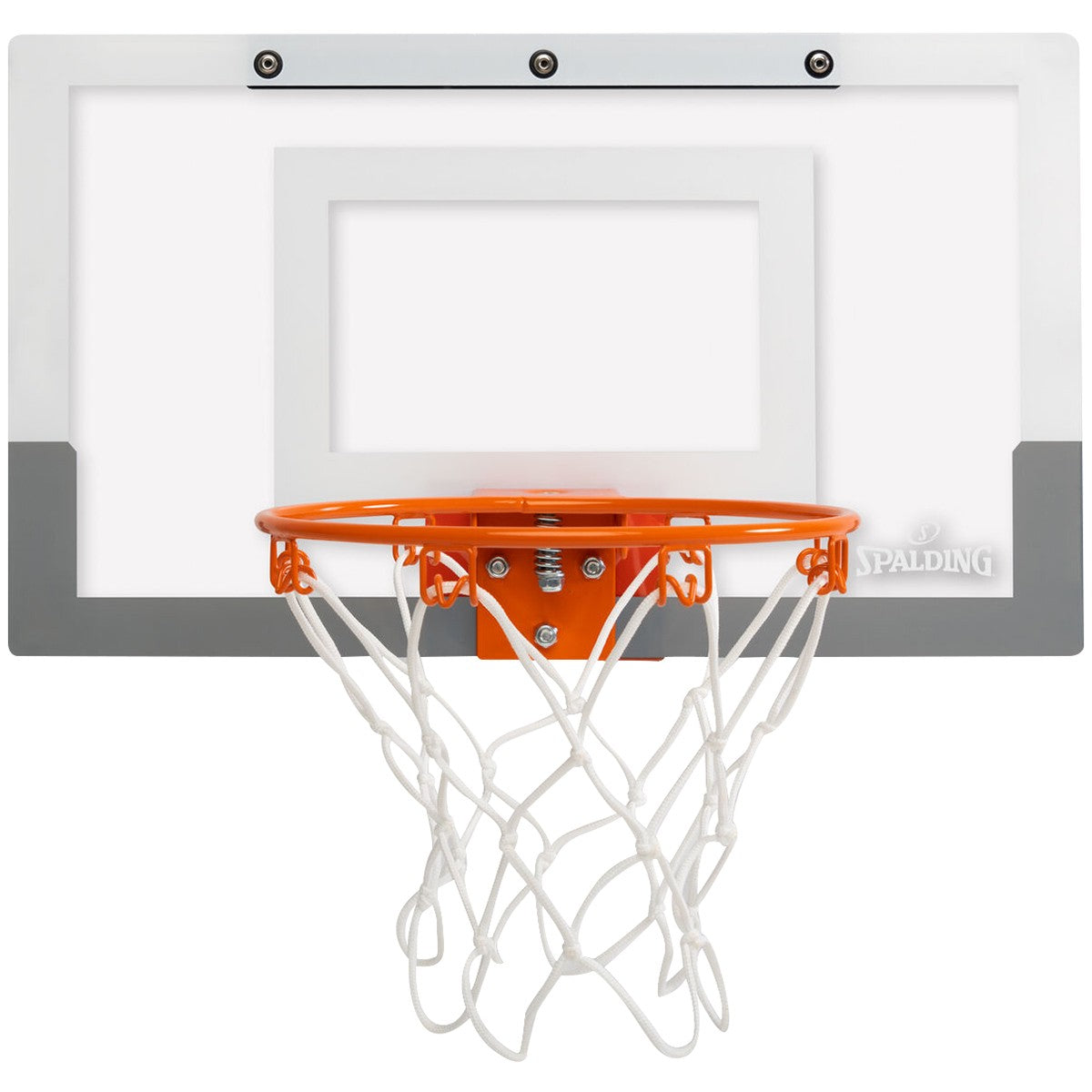 new Spalding Slam Jam Over-The-Door Mini Basketball Hoop - Clear