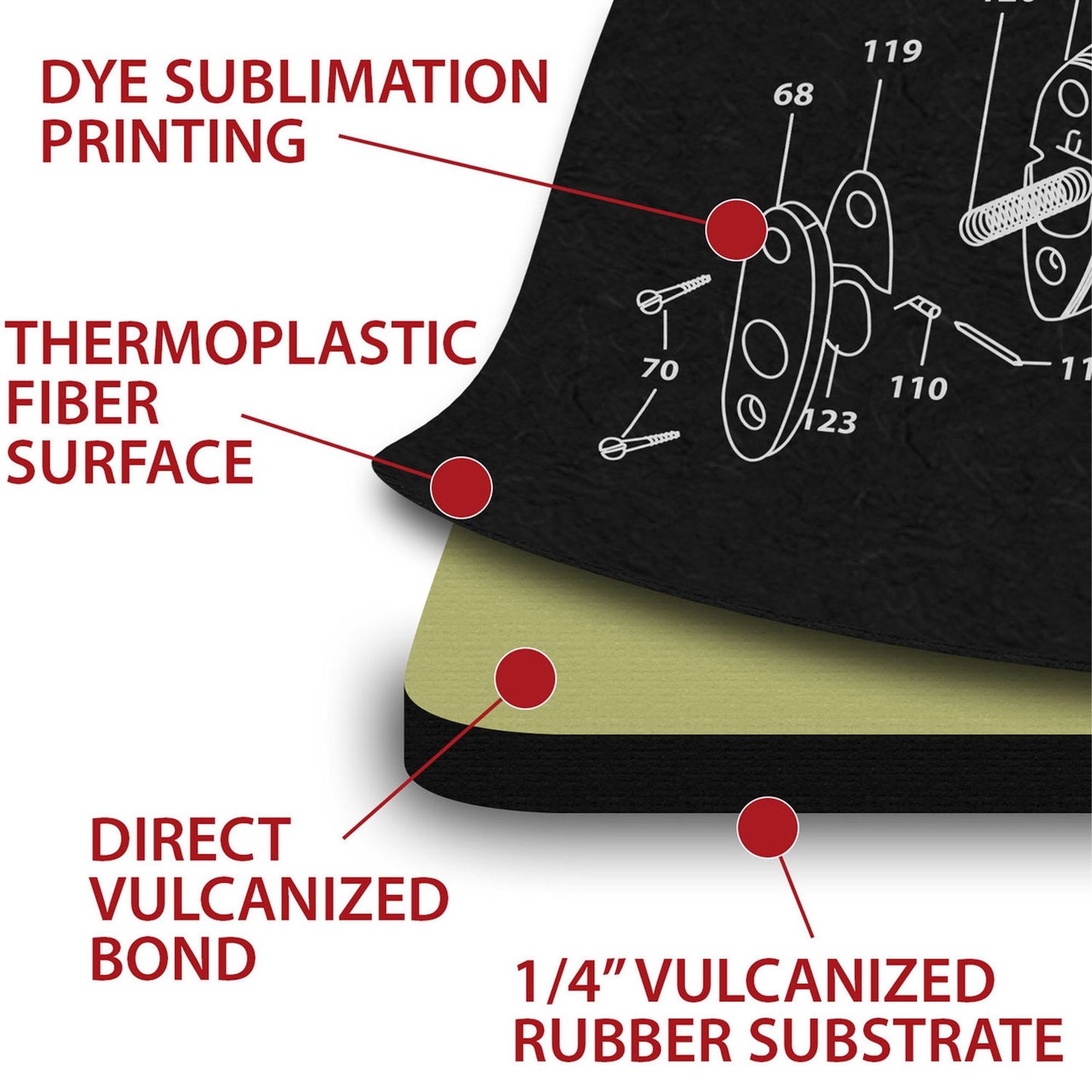 new TekMat Ultra Premium Gun Cleaning Mat - 20" X 15" - Glock Gen 5