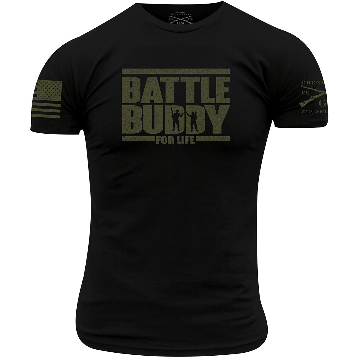 new Grunt Style Battle Buddy For Life T-Shirt - Black