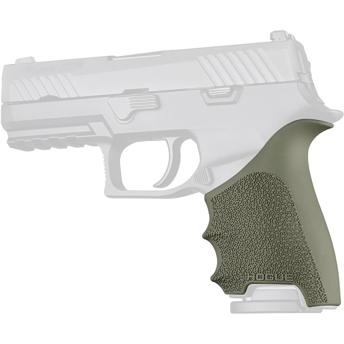 new Hogue SIG SAUER P320 Compact HandALL Beavertail Grip Sleeve - OD Green