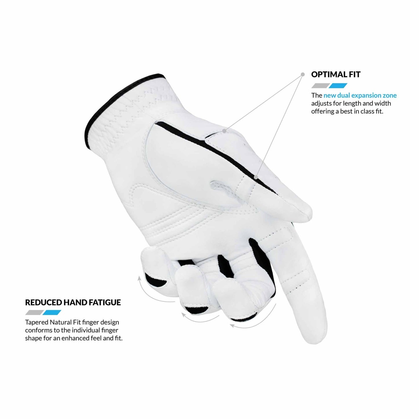 new Bionic Gloves Men's StableGrip 2.0 Golf - Left - Gray - Cadet