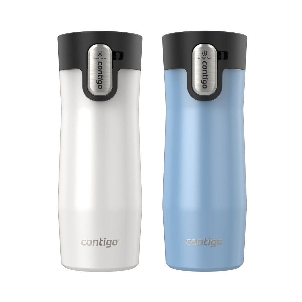 new Contigo 16 oz. West Loop 3.0 Autoseal Stainless Steel Travel Mug 2-Pack