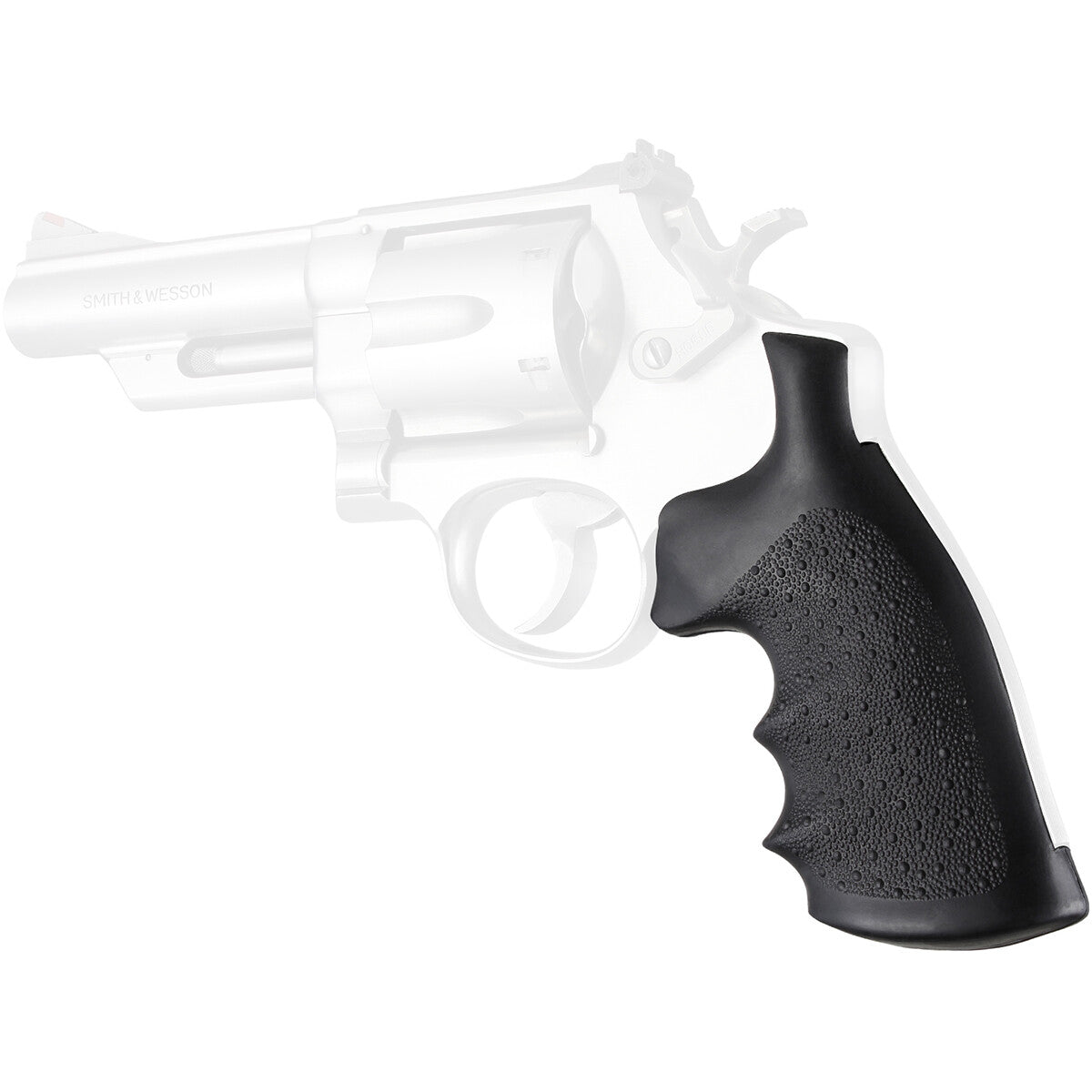 new Hogue Smith & Wesson N Frame Square Butt Rubber Monogrip - Black