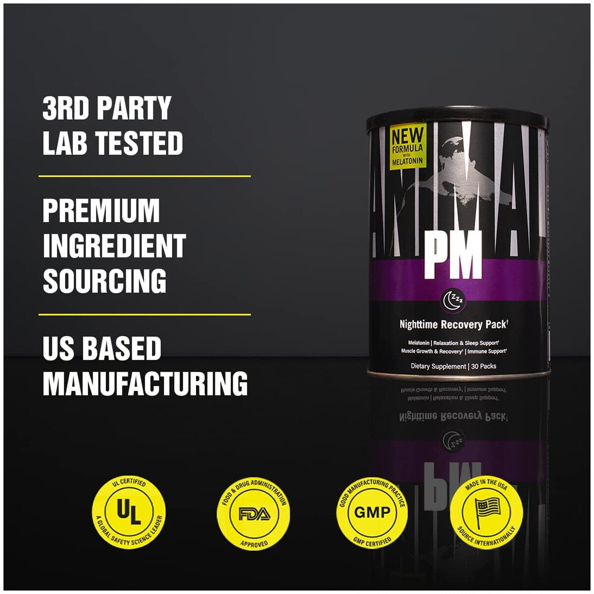 new Universal Nutrition Animal PM Sleep Support Supplement - 30 Servings