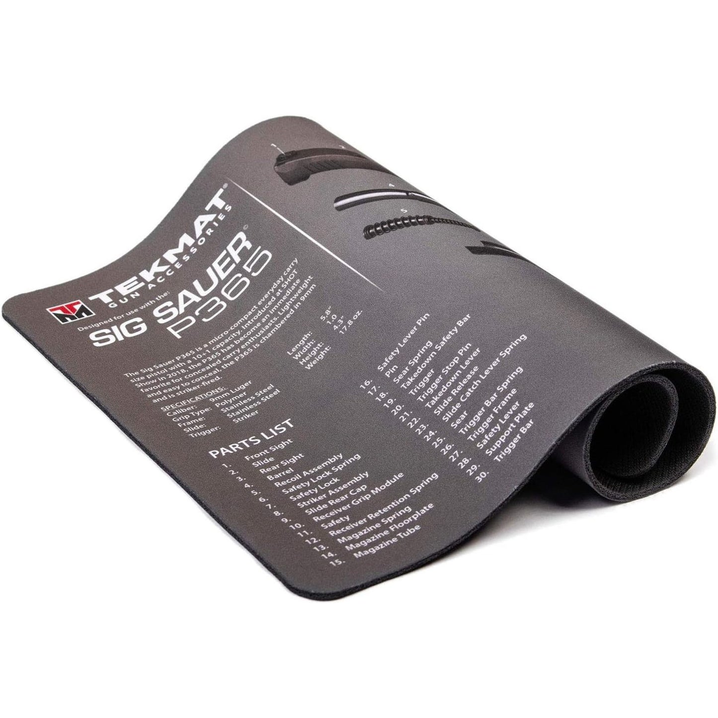 new TekMat Gun Cleaning Mat - 17" X 11" - Sig Sauer P365