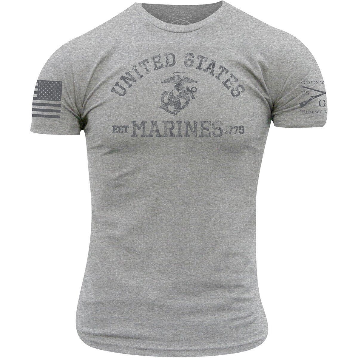new Grunt Style USMC - Est. 1775 T-Shirt - Athletic Heather