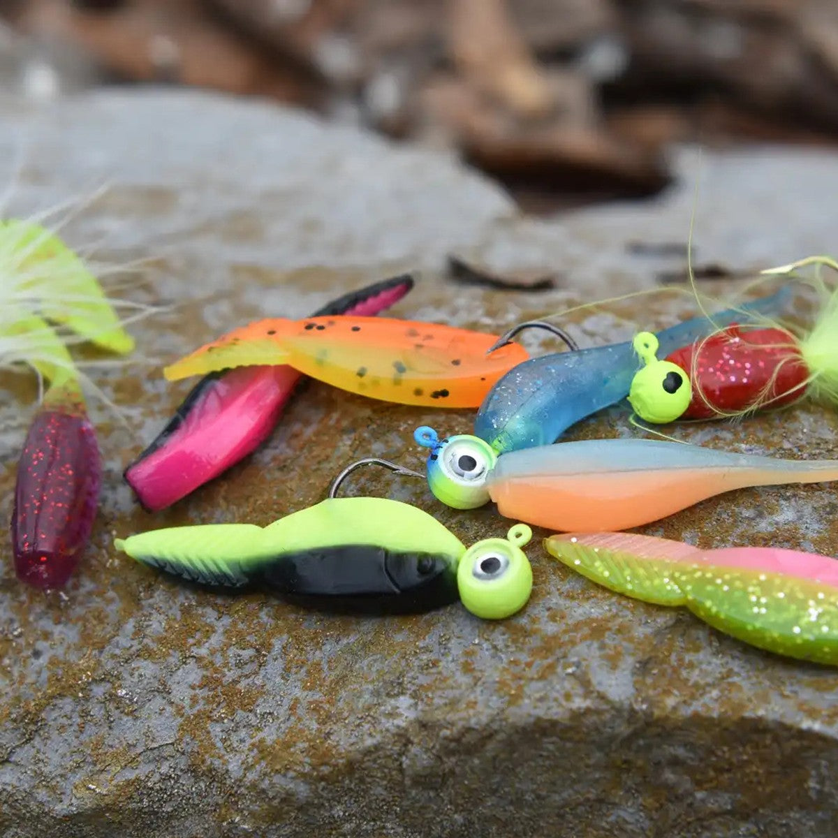 new VMC Neon Moon Eye Oz. 3D Holographic Jig - 4 Pack - Purple Albino