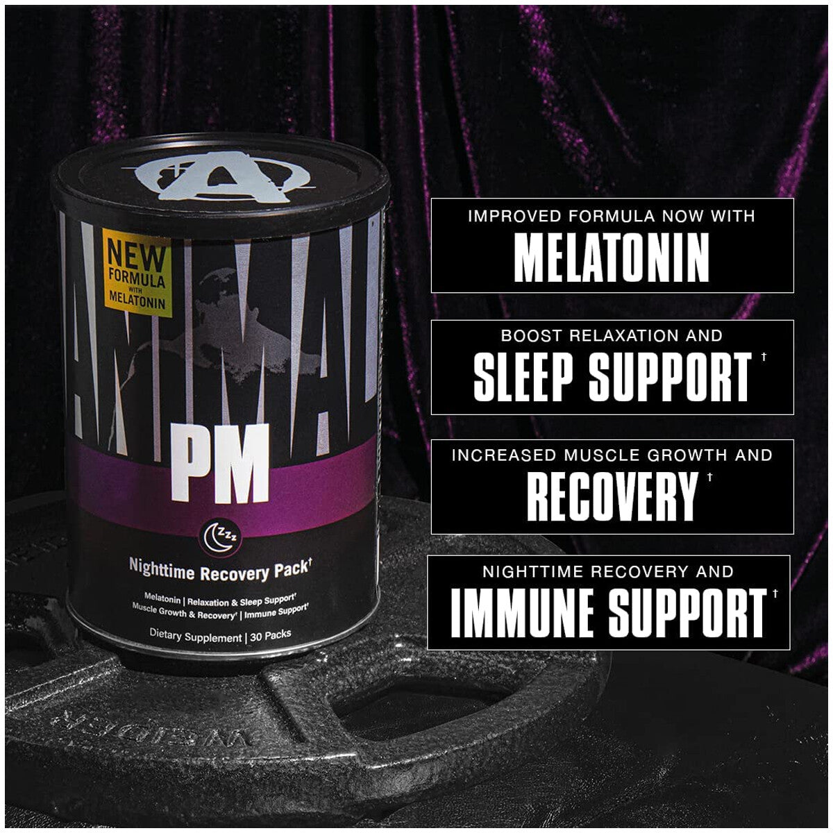 new Universal Nutrition Animal PM Sleep Support Supplement - 30 Servings