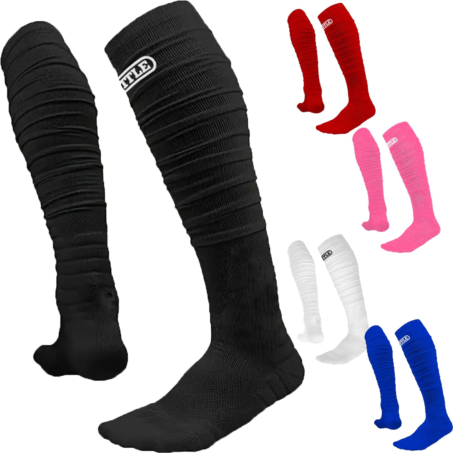 new Battle Sports Adult Lightweight Long Football Socks