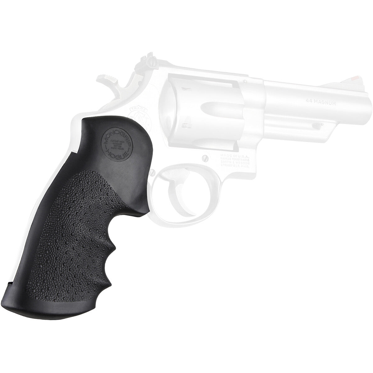 new Hogue Smith & Wesson N Frame Square Butt Rubber Monogrip - Black