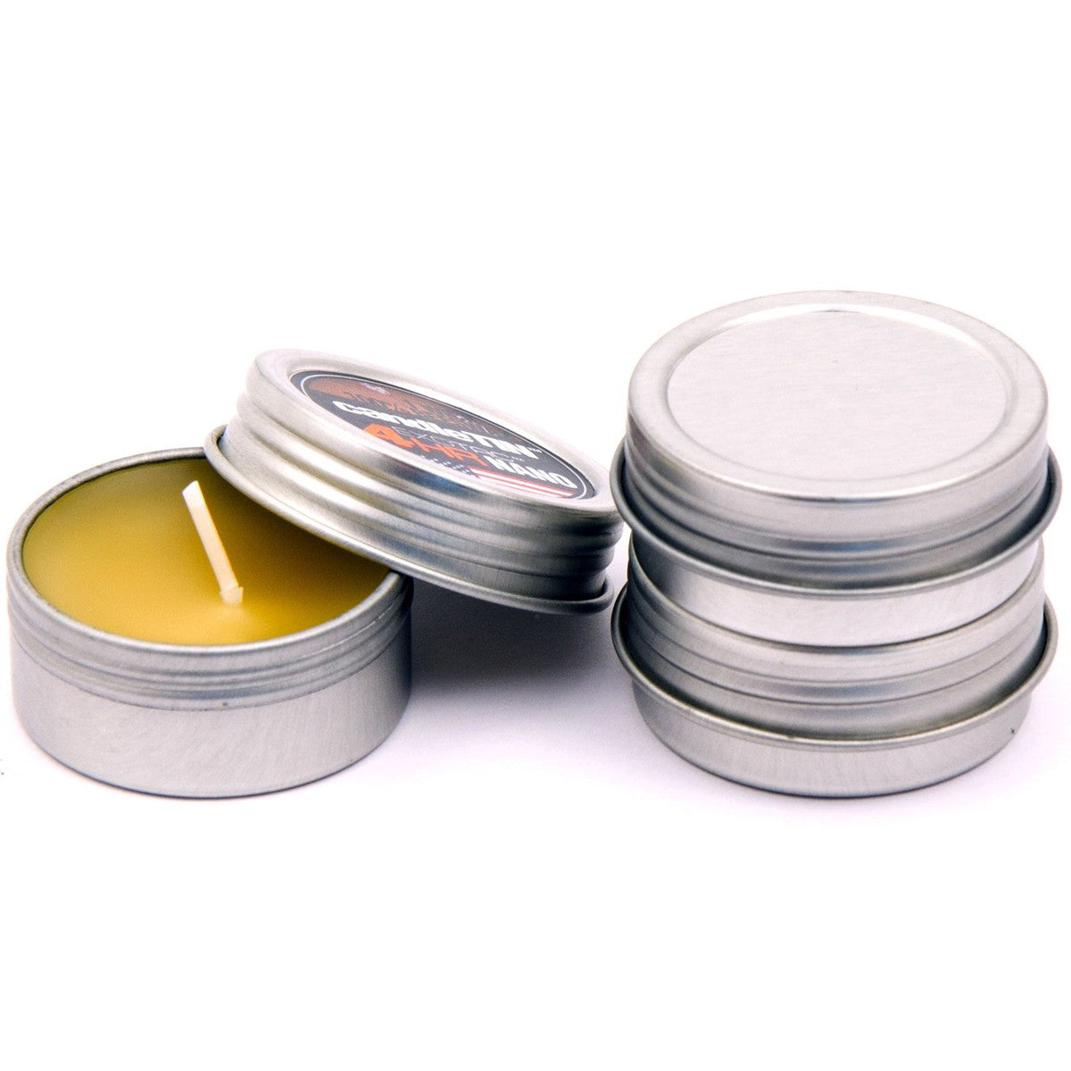 new Exotac CandleTIN Nano 1-Wick Emergency Survival Candle 3-Pack - Silver