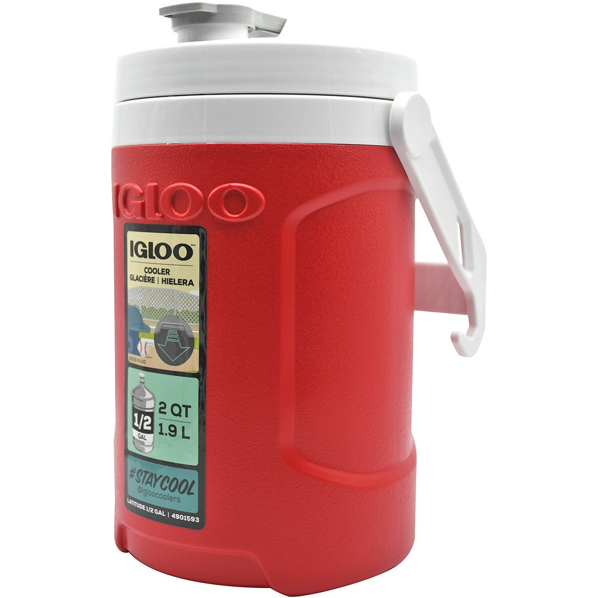 new IGLOO Latitude Half Gallon Water Jug - Red