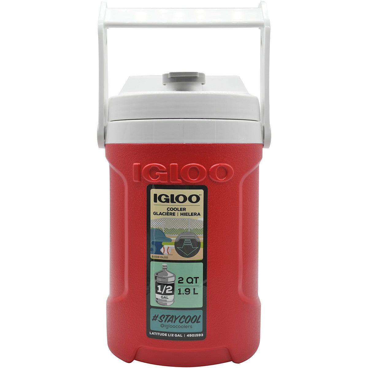 new IGLOO Latitude Half Gallon Water Jug - Red