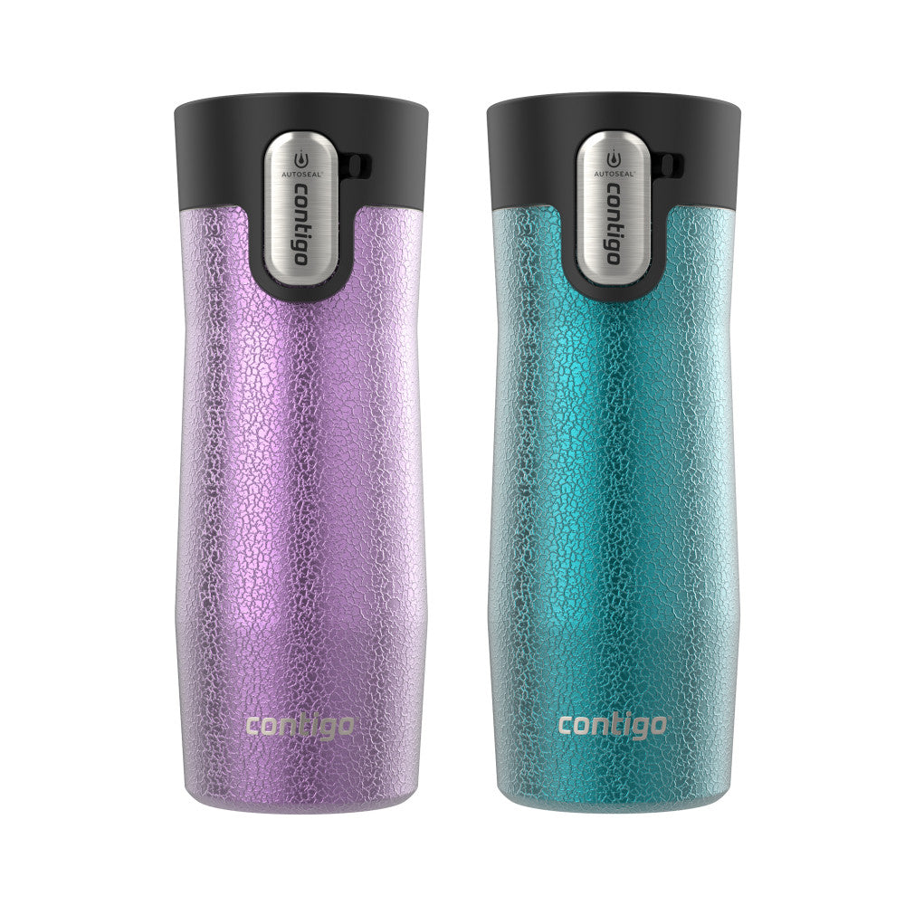new Contigo 16 oz. West Loop 3.0 Autoseal Stainless Steel Travel Mug 2-Pack