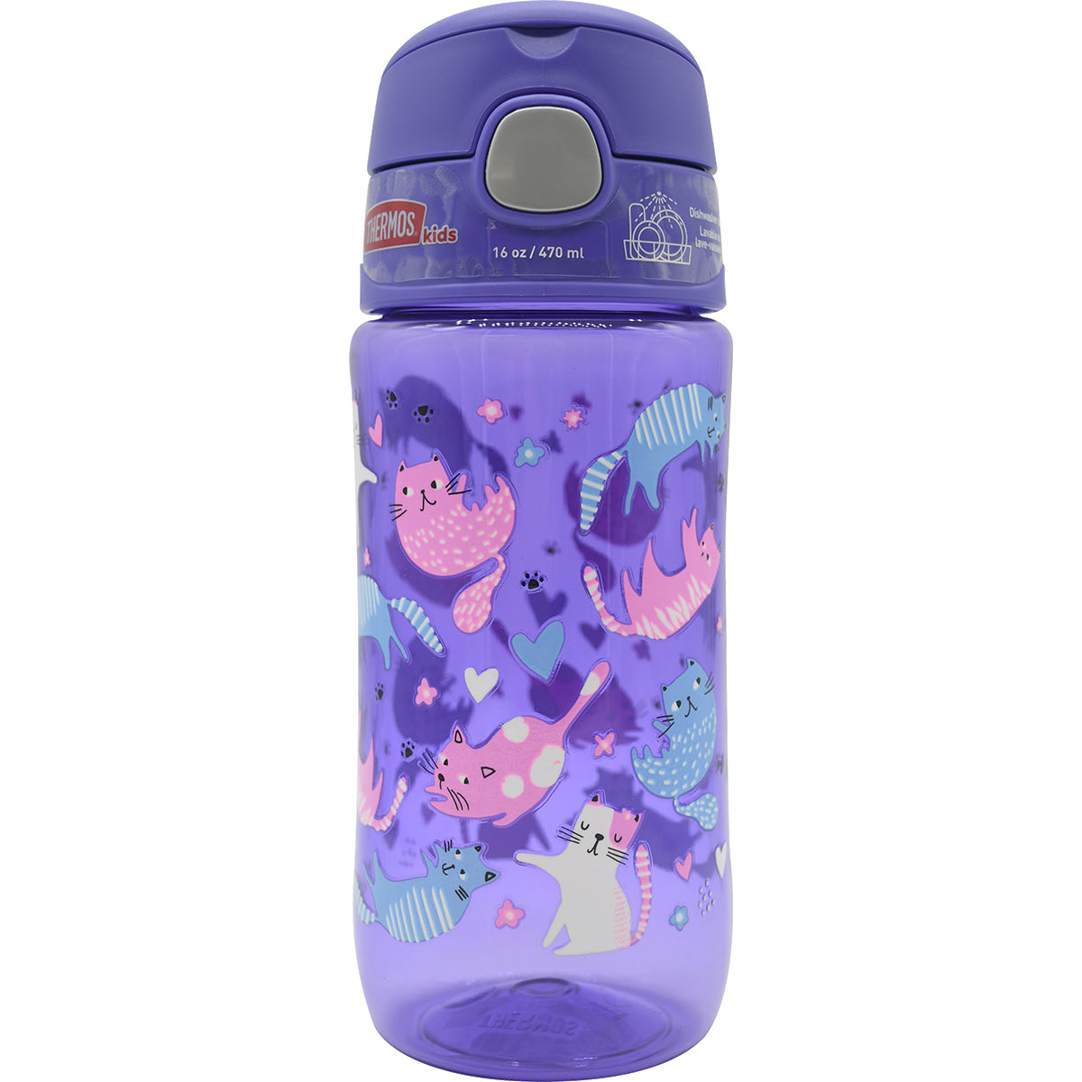 new Thermos 16 oz. Kid's Funtainer Plastic Hydration Water Bottle with Spout Lid
