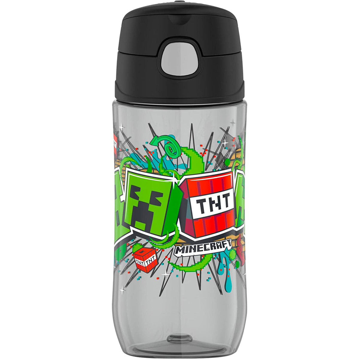 new Thermos 16 oz. Kid's Funtainer Plastic Hydration Water Bottle with Spout Lid