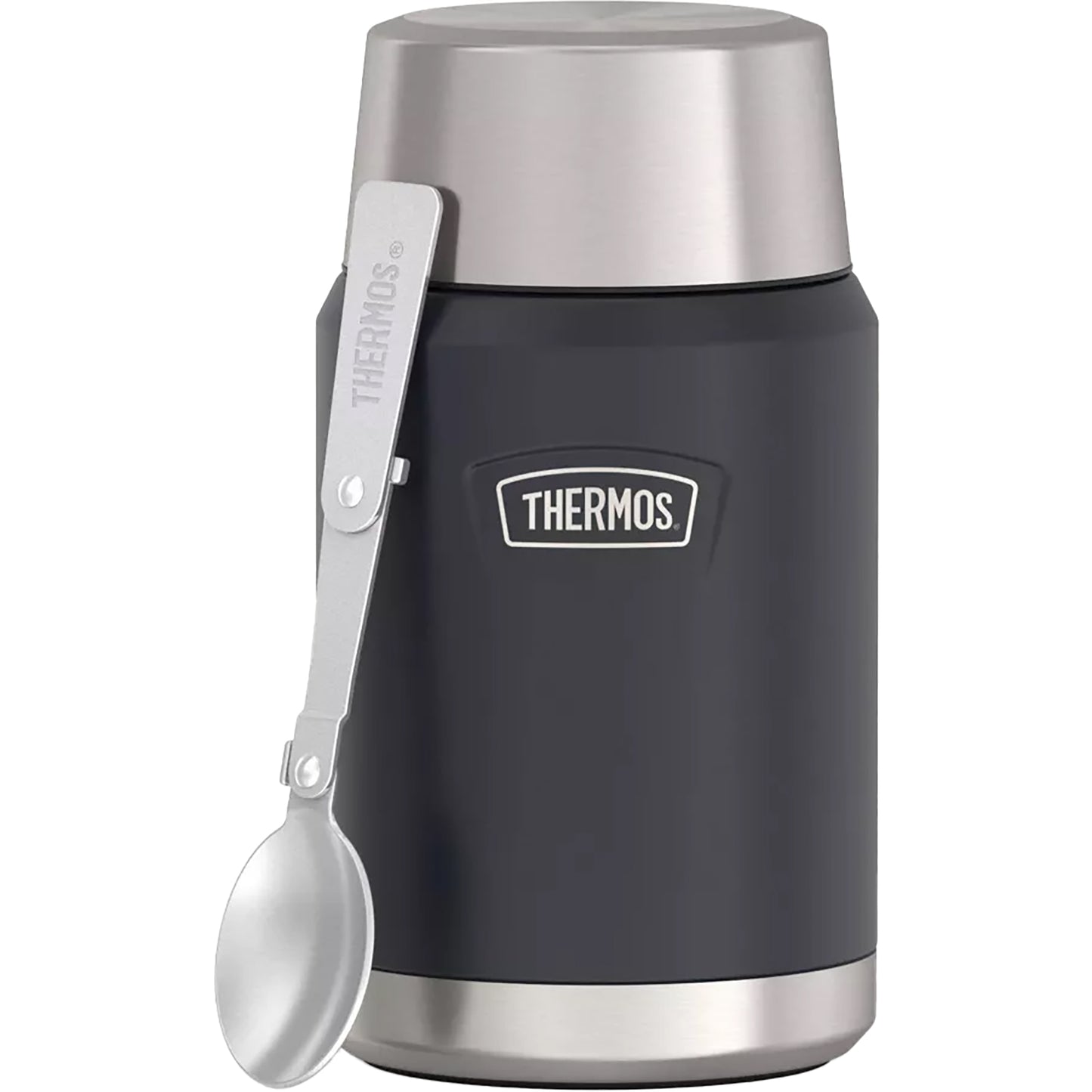 new Thermos 24 oz. Icon Vacuum Insulated Stainless Steel Food Jar Spoon