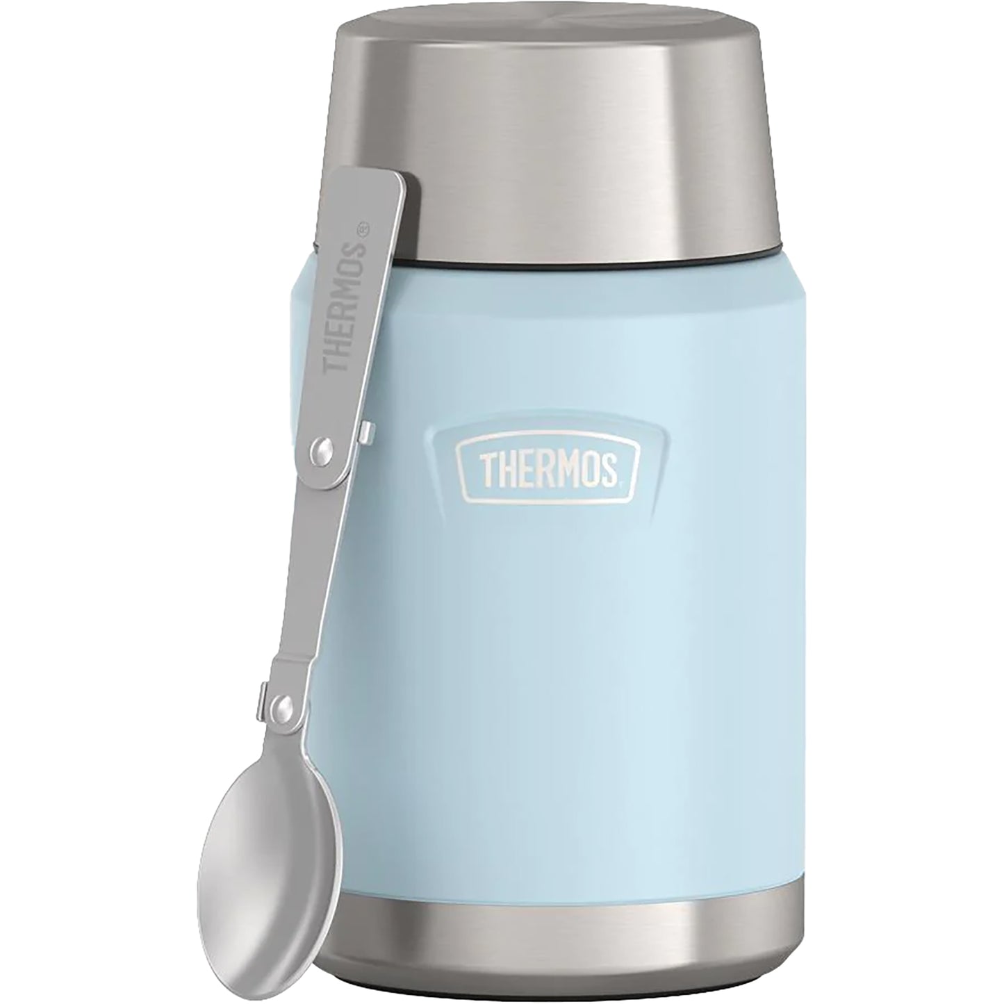 new Thermos 24 oz. Icon Vacuum Insulated Stainless Steel Food Jar Spoon