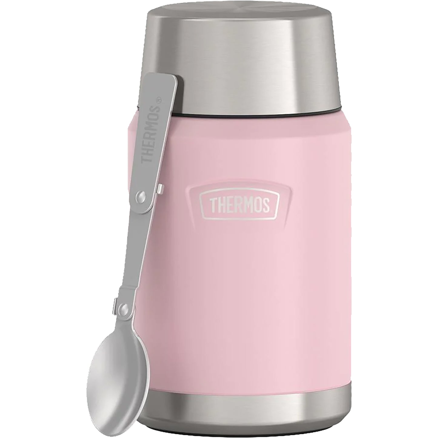 new Thermos 24 oz. Icon Vacuum Insulated Stainless Steel Food Jar Spoon
