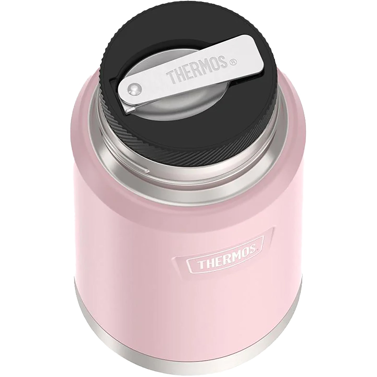 new Thermos 24 oz. Icon Vacuum Insulated Stainless Steel Food Jar Spoon