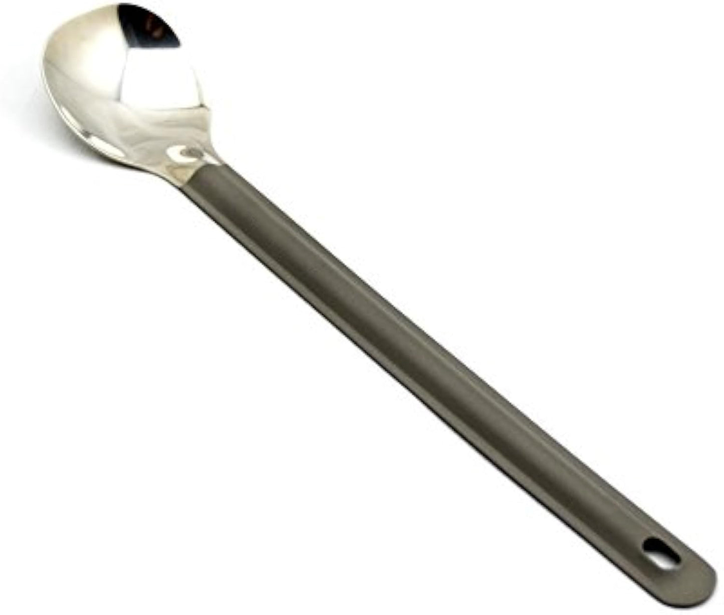 HAIDIANBAI Titanium Long Handle Spoon with Polished Bowl