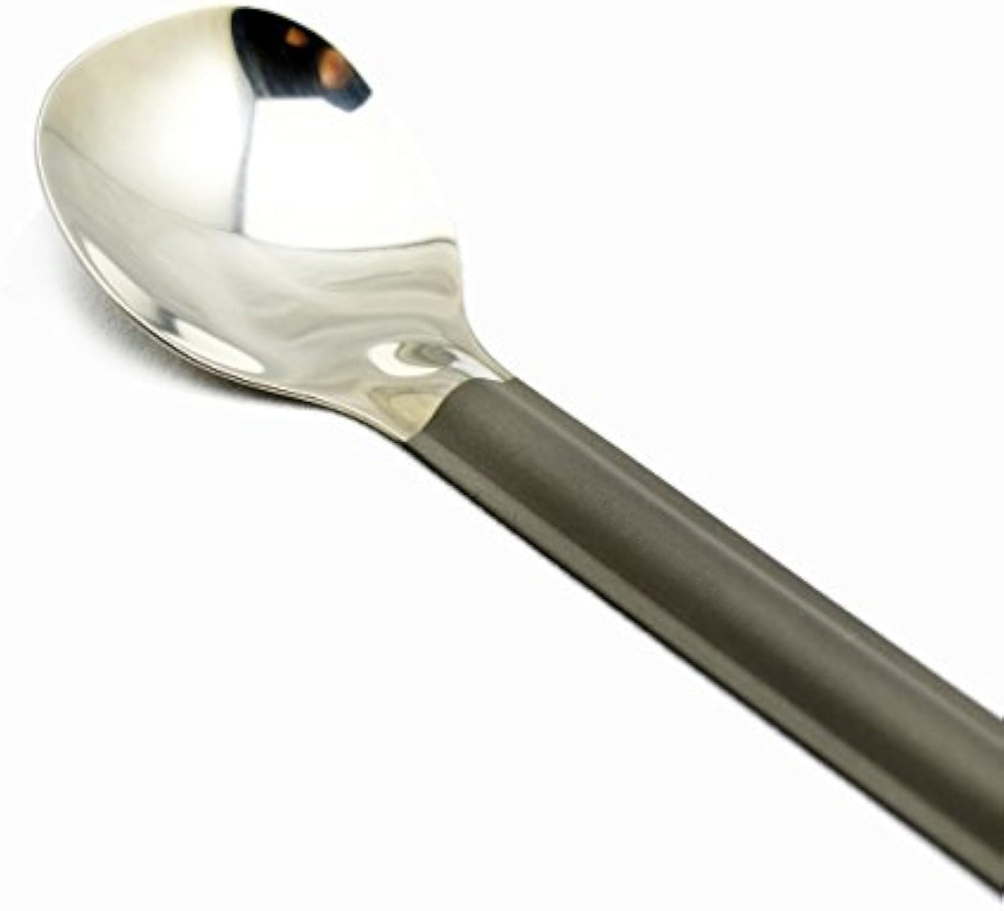 HAIDIANBAI Titanium Long Handle Spoon with Polished Bowl