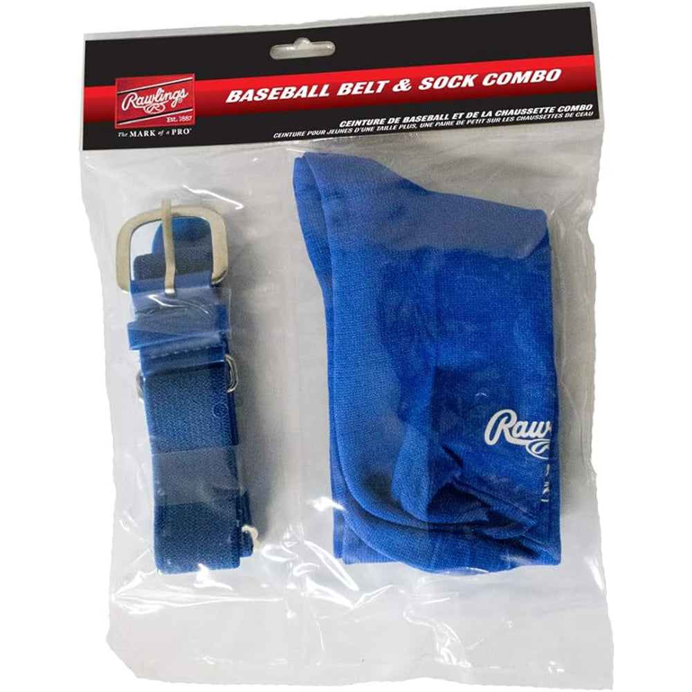 new Rawlings Baseball/Softball Belt and Socks Combo Set