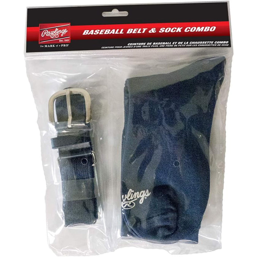 new Rawlings Baseball/Softball Belt and Socks Combo Set