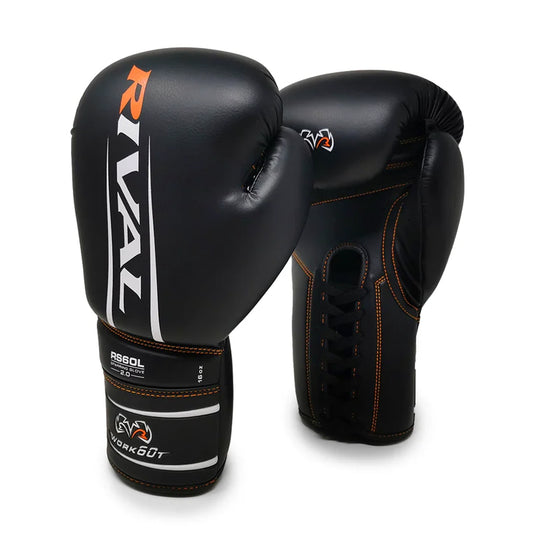 new RIVAL Boxing RS60 2.0 Workout Sparring Gloves, Lace-Up Closure, Molded Foam