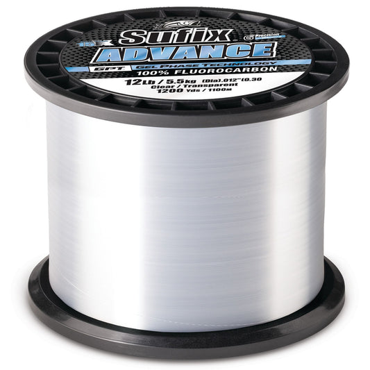 new Sufix 679 Advanced Fluorocarbon Fishing Line 1200 Yard Spool, Pick Line Weight