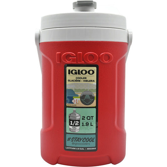 new IGLOO Latitude Half Gallon Water Jug - Red