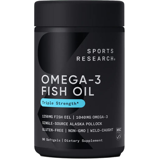 new Sports Research Omega-3 Fish Oil from Wild Alaska Pollock
