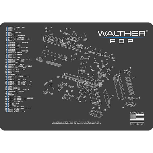new TekMat  Gun Cleaning Mat - 17" X 11" - Walther  PDP