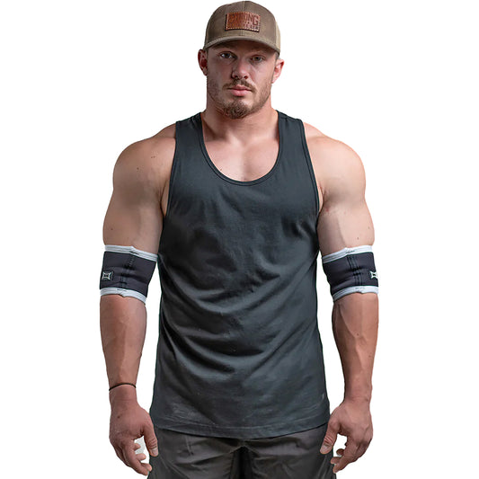new Sling Shot Raw Compression Elbow Sleeves by Mark Bell - Black