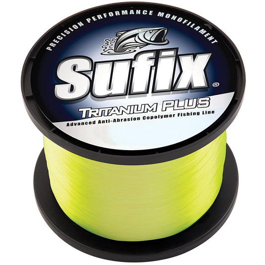 new Sufix 696 Tritanium Plus Monofilament Fishing Line lb Spool 20 lb Chartreuse