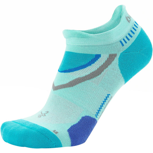 new Balega Ultra Glide No Show Running Socks - Light Aqua/Lake Blue