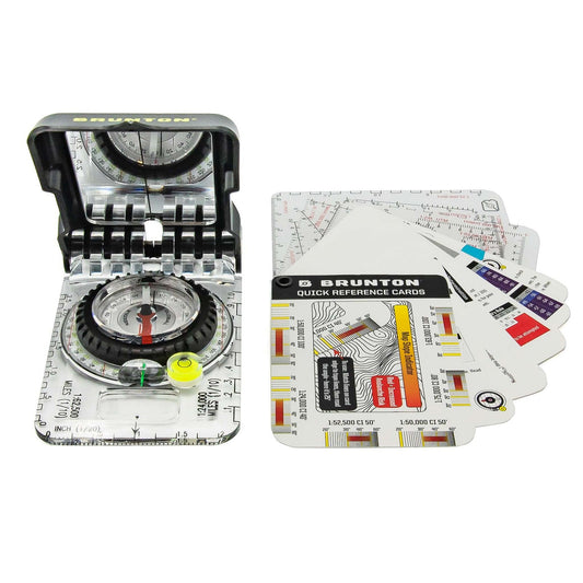 new Brunton TruArc 15 Compass and Quick Reference Card Set Navigator Bundle