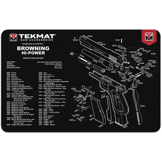 new TekMat  Gun Cleaning Mat - 17" X 11" - Browning HI Power