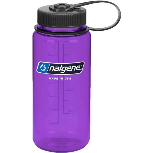 new Nalgene Tritan Wide Mouth 16 oz. Water Bottle - Purple/Black