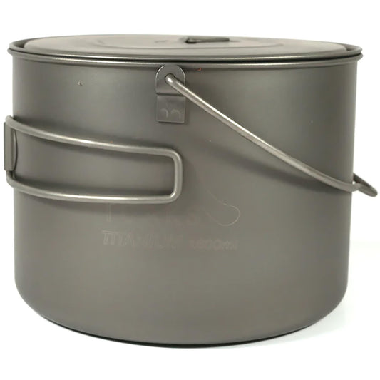 new TOAKS Titanium 1600ml Pot with Bail Handle POT-1600 - Outdoor Camping Cup Bowl