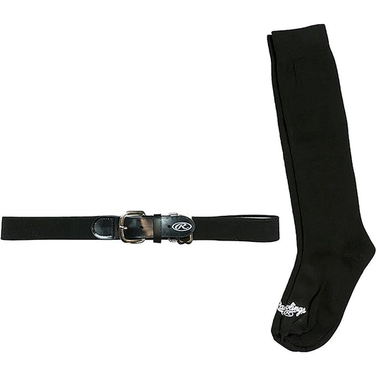 new Rawlings Baseball/Softball Belt and Socks Combo Set