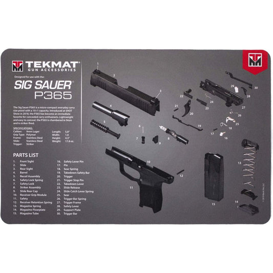 new TekMat  Gun Cleaning Mat - 17" X 11" - Sig Sauer P365