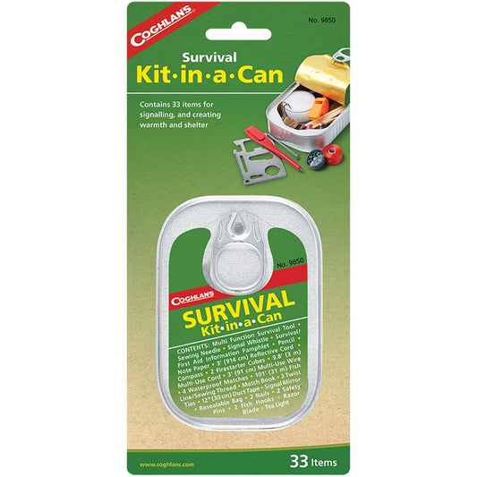 new Coghlan's Outdoor Survival Kit-In-A-Can