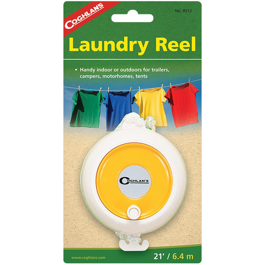 new Coghlan's Laundry Reel, 21' Portable Clothesline, Adjustable Nylon Clothes Line